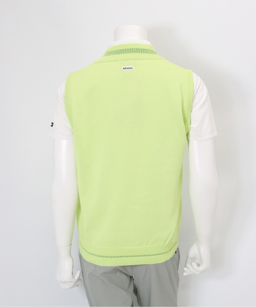 archivio(アルチビオ)の「<MENS>コットン混Vネックラインベスト(ベスト・メンズ・ネイビー/イエロー/ホワイト・L/M)」の14枚目の写真