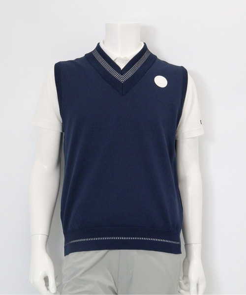 archivio(アルチビオ)の「<MENS>コットン混Vネックラインベスト(ベスト・メンズ・ネイビー/イエロー/ホワイト・L/M)」の15枚目の写真