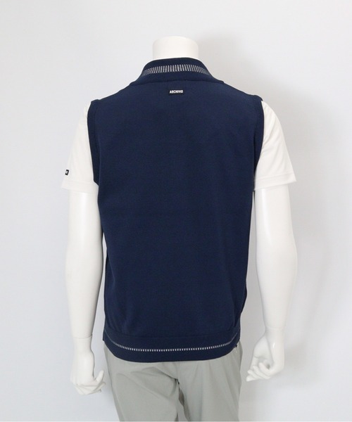 archivio(アルチビオ)の「<MENS>コットン混Vネックラインベスト(ベスト・メンズ・ネイビー/イエロー/ホワイト・L/M)」の16枚目の写真