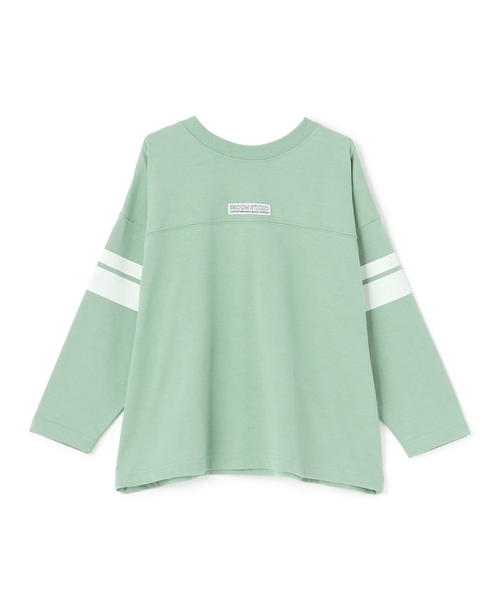 b・ROOM(ビールーム)の「【防汚・速乾・型崩れしない】【どちらが前でもOK】【ムテキT】ナンバリングTシャツ(Tシャツ/カットソー・キッズ・アイボリー/グリーン系その他/レッド系その他/レンガ/ネイビー・110cm/130cm/100cm/150cm/120cm/140cm)」の9枚目の写真