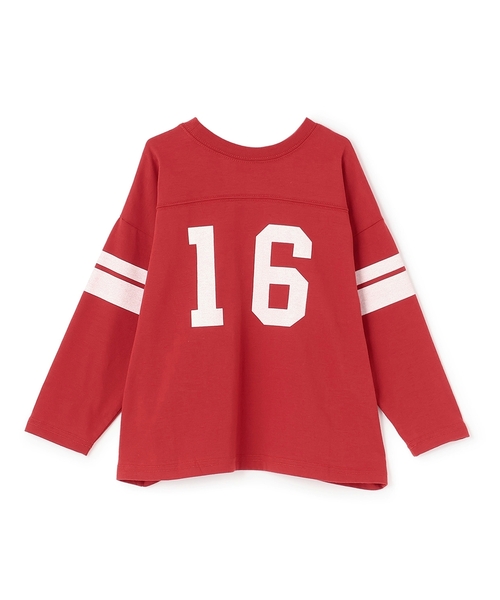 b・ROOM(ビールーム)の「【防汚・速乾・型崩れしない】【どちらが前でもOK】【ムテキT】ナンバリングTシャツ(Tシャツ/カットソー・キッズ・アイボリー/グリーン系その他/レッド系その他/レンガ/ネイビー・110cm/130cm/100cm/150cm/120cm/140cm)」の18枚目の写真