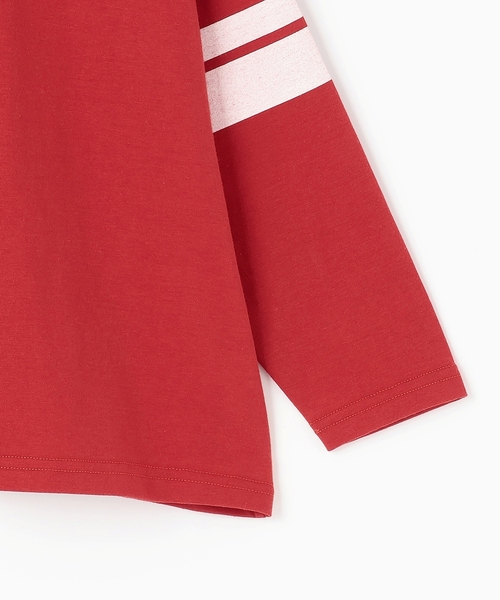 b・ROOM(ビールーム)の「【防汚・速乾・型崩れしない】【どちらが前でもOK】【ムテキT】ナンバリングTシャツ(Tシャツ/カットソー・キッズ・アイボリー/グリーン系その他/レッド系その他/レンガ/ネイビー・110cm/130cm/100cm/150cm/120cm/140cm)」の16枚目の写真