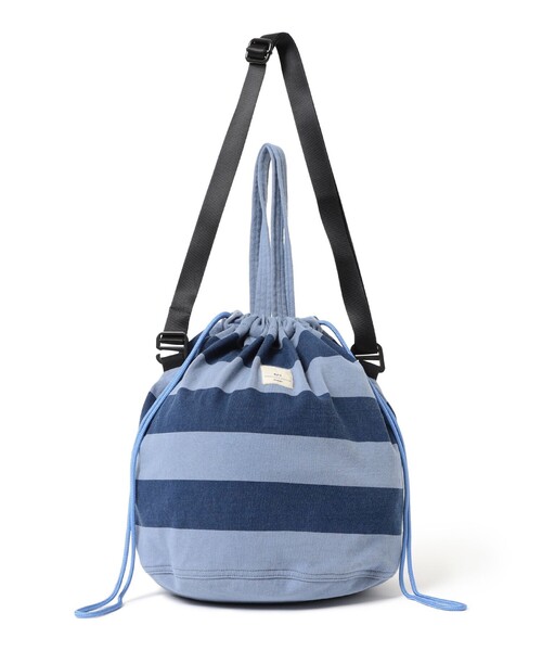 BEAMS BOY（ビームスボーイ）の「【別注】N,P,E / ボーダー カットソー ペイシェントバッグ L（ショルダーバッグ・レディース・ブラウン系その他/ブルー系その他/ベージュ系その他/ネイビー系・ONE SIZE）」の3枚目の写真