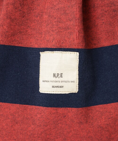 BEAMS BOY（ビームスボーイ）の「【別注】N,P,E / ボーダー カットソー ペイシェントバッグ L（ショルダーバッグ・レディース・ブラウン系その他/ブルー系その他/ベージュ系その他/ネイビー系・ONE SIZE）」の16枚目の写真