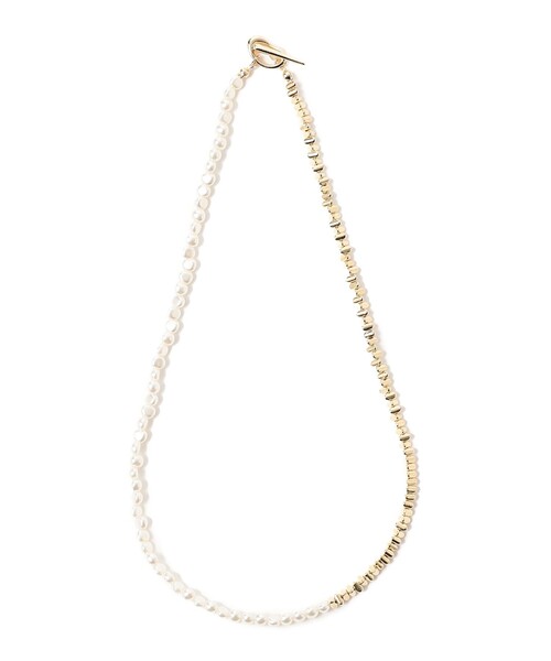 BEAMS HEART（ビームスハート）の「ミックス パール コンビ ネックレス（ネックレス・レディース・ゴールド/シルバー・ONE SIZE）」の2枚目の写真