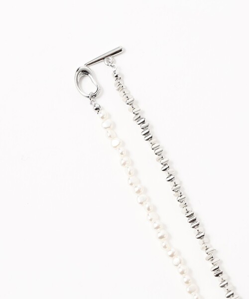 BEAMS HEART（ビームスハート）の「ミックス パール コンビ ネックレス（ネックレス・レディース・ゴールド/シルバー・ONE SIZE）」の6枚目の写真