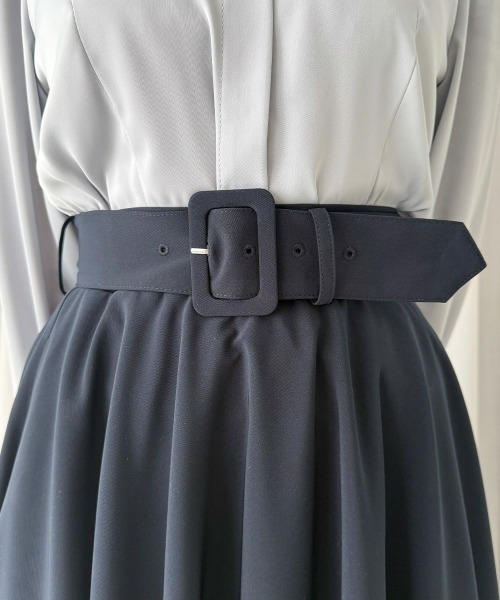 an another angelus（アンアナザーアンジェラス）の「【2サイズ展開】パニエサーキュラースカート/fint フィント（スカート・レディース・ネイビー/ブルーグレー・1/2）」の14枚目の写真