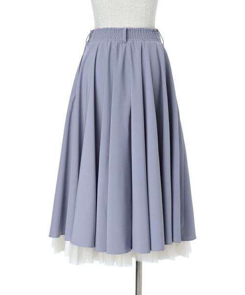 an another angelus（アンアナザーアンジェラス）の「【2サイズ展開】パニエサーキュラースカート/fint フィント（スカート・レディース・ネイビー/ブルーグレー・1/2）」の21枚目の写真