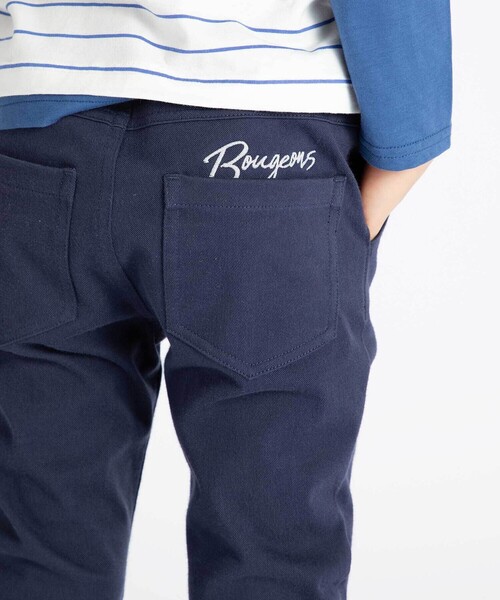 BeBe（ベベ）の「ストレッチツイルロゴ刺しゅうストレートロングパンツ（その他パンツ・キッズ・ブラック/ネイビー・140cm/110cm/130cm/150cm/120cm/100cm）」の10枚目の写真