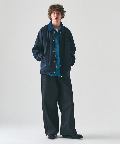 417 EDIFICE(フォーワンセブンエディフィス)の「【Windrisp】ショートブルゾン(ナイロンジャケット・メンズ・ベージュ/ネイビー/ブラック・SMALL/MEDIUM/LARGE)」の6枚目の写真