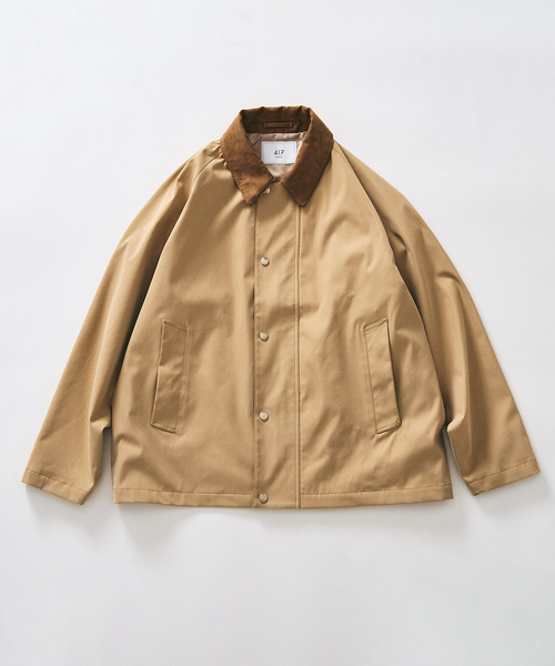 417 EDIFICE(フォーワンセブンエディフィス)の「【Windrisp】ショートブルゾン(ナイロンジャケット・メンズ・ベージュ/ネイビー/ブラック・SMALL/MEDIUM/LARGE)」の8枚目の写真