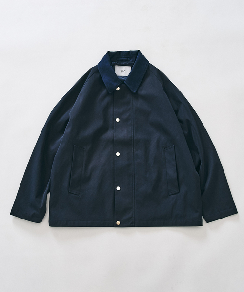 417 EDIFICE(フォーワンセブンエディフィス)の「【Windrisp】ショートブルゾン(ナイロンジャケット・メンズ・ベージュ/ネイビー/ブラック・SMALL/MEDIUM/LARGE)」の9枚目の写真