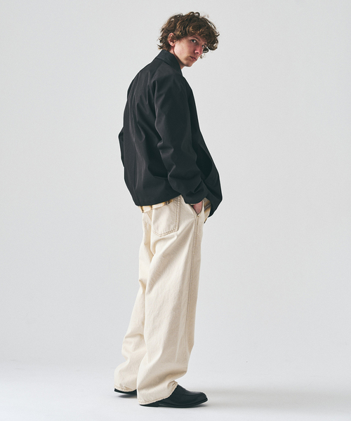 417 EDIFICE(フォーワンセブンエディフィス)の「【Windrisp】ショートブルゾン(ナイロンジャケット・メンズ・ベージュ/ネイビー/ブラック・SMALL/MEDIUM/LARGE)」の11枚目の写真