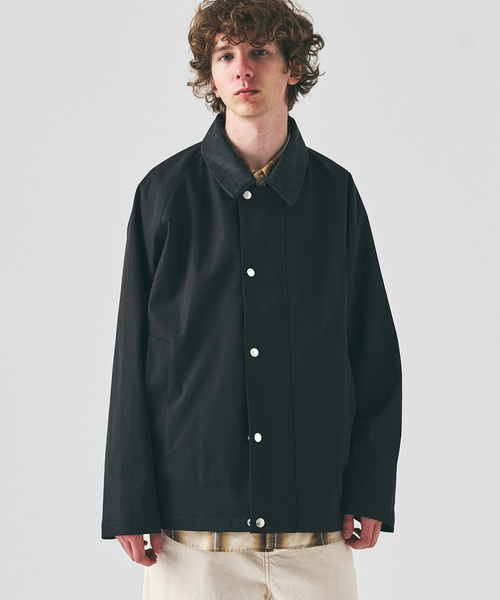 417 EDIFICE(フォーワンセブンエディフィス)の「【Windrisp】ショートブルゾン(ナイロンジャケット・メンズ・ベージュ/ネイビー/ブラック・SMALL/MEDIUM/LARGE)」の13枚目の写真