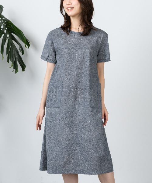コットン100％刺繍ステッチワンピース（ワンピース）｜STUDIO PICONE