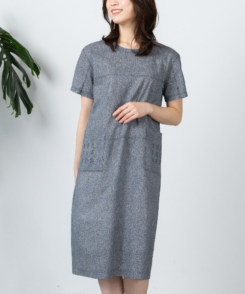 コットン100％刺繍ステッチワンピース（ワンピース）｜STUDIO PICONE