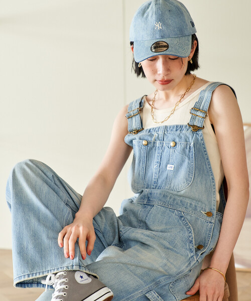 FREAK'S STORE(フリークスストア)の「Lee × FREAK'S STORE/リー 別注 OVERALL/別注 オーバーオール(サロペット/オーバーオール・レディース・オフホワイト/ブルー/ネイビー・フリ-)」の3枚目の写真