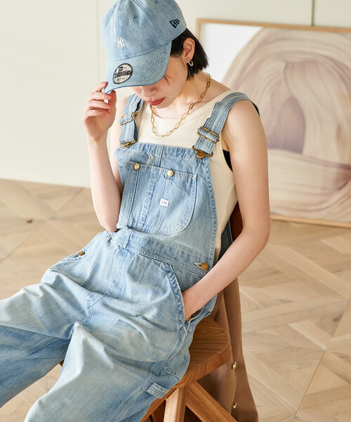 FREAK'S STORE(フリークスストア)の「Lee × FREAK'S STORE/リー 別注 OVERALL/別注 オーバーオール(サロペット/オーバーオール・レディース・オフホワイト/ブルー/ネイビー・フリ-)」の9枚目の写真