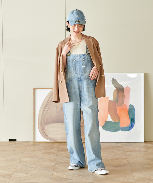 FREAK'S STORE(フリークスストア)の「Lee × FREAK'S STORE/リー 別注 OVERALL/別注 オーバーオール(サロペット/オーバーオール・レディース・オフホワイト/ブルー/ネイビー・フリ-)」の19枚目の写真