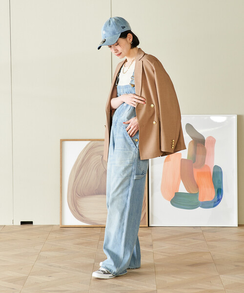 FREAK'S STORE(フリークスストア)の「Lee × FREAK'S STORE/リー 別注 OVERALL/別注 オーバーオール(サロペット/オーバーオール・レディース・オフホワイト/ブルー/ネイビー・フリ-)」の21枚目の写真
