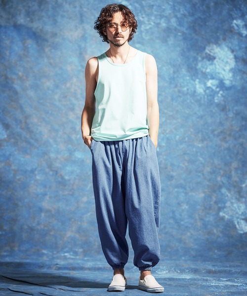 Jih Nunc(ジーヌンク)の「mp14621-8ozデニムバルーンイージーパンツ(JIH-R1181)(デニムパンツ・メンズ・インディゴブルー/ブルー・L/M/S)」の18枚目の写真
