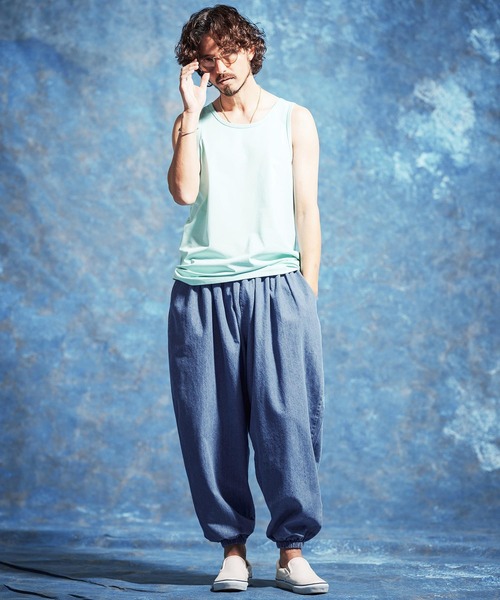 Jih Nunc(ジーヌンク)の「mp14621-8ozデニムバルーンイージーパンツ(JIH-R1181)(デニムパンツ・メンズ・インディゴブルー/ブルー・L/M/S)」の19枚目の写真