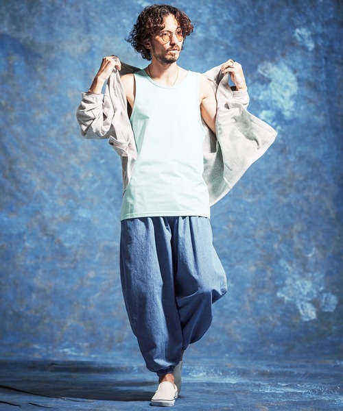 Jih Nunc(ジーヌンク)の「mp14621-8ozデニムバルーンイージーパンツ(JIH-R1181)(デニムパンツ・メンズ・インディゴブルー/ブルー・L/M/S)」の20枚目の写真