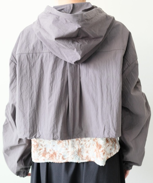 DOLLUPOOPS（ドールアップウップス）の「Shirred Sleeve Blouson(シャーリングスリーブブルゾン)（ブルゾン・レディース・カーキ/チャコール・FREE）」の16枚目の写真