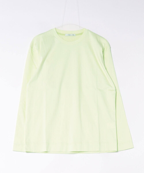 MEN'S MELROSE（メンズメルローズ）の「マーセライズドスムースロンT（Tシャツ/カットソー・メンズ・イエロー/ホワイト/チャコールグレー・2/4/3）」の3枚目の写真