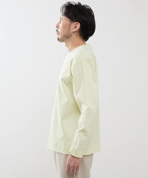 MEN'S MELROSE(メンズメルローズ)の「マーセライズドスムースロンT(Tシャツ/カットソー・メンズ・イエロー/ホワイト/チャコールグレー・2/4/3)」の5枚目の写真