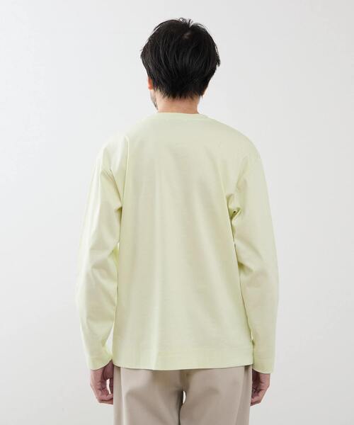 MEN'S MELROSE(メンズメルローズ)の「マーセライズドスムースロンT(Tシャツ/カットソー・メンズ・イエロー/ホワイト/チャコールグレー・2/4/3)」の6枚目の写真
