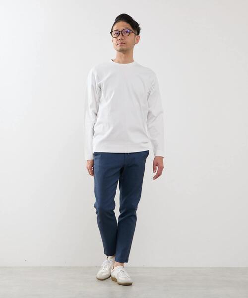 MEN'S MELROSE(メンズメルローズ)の「マーセライズドスムースロンT(Tシャツ/カットソー・メンズ・イエロー/ホワイト/チャコールグレー・2/4/3)」の18枚目の写真