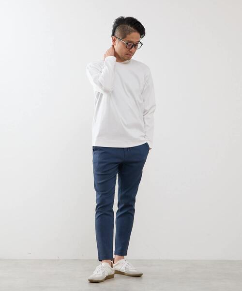 MEN'S MELROSE(メンズメルローズ)の「マーセライズドスムースロンT(Tシャツ/カットソー・メンズ・イエロー/ホワイト/チャコールグレー・2/4/3)」の19枚目の写真