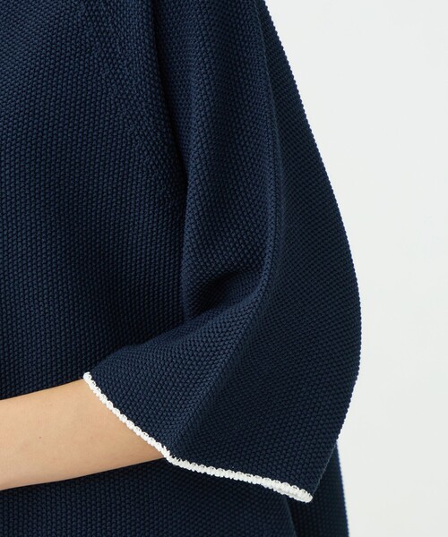 BALLSEY（ボールジィ）の「モスステッチ Aラインプルオーバー（ニット/セーター・レディース・ホワイト/ピンク/ライトグリーン/ネイビー・S）」の11枚目の写真
