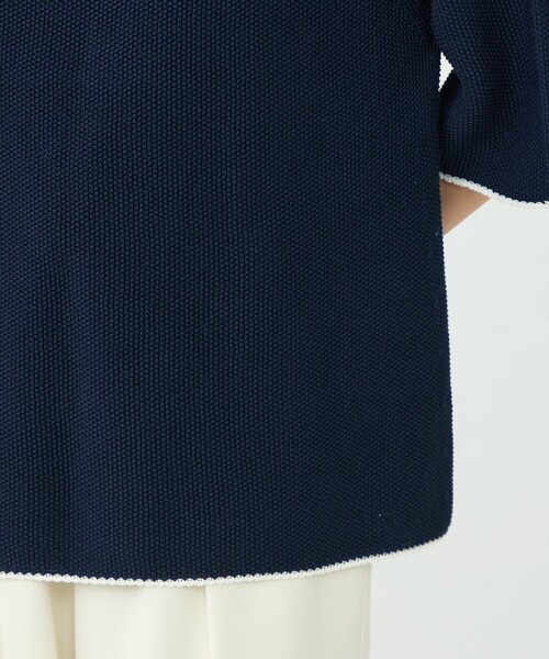 BALLSEY（ボールジィ）の「モスステッチ Aラインプルオーバー（ニット/セーター・レディース・ホワイト/ピンク/ライトグリーン/ネイビー・S）」の12枚目の写真
