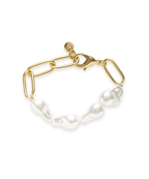 Mila Owen（ミラオーウェン）の「パールチェーンブレス（ブレスレット・レディース・ゴールド/シルバー・F）」の3枚目の写真