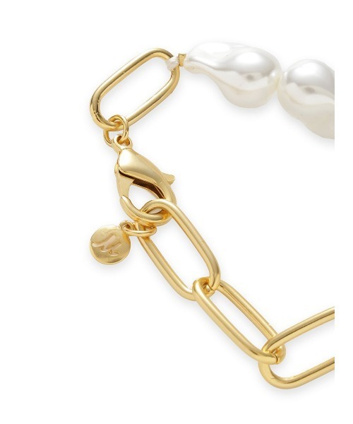 Mila Owen（ミラオーウェン）の「パールチェーンブレス（ブレスレット・レディース・ゴールド/シルバー・F）」の4枚目の写真