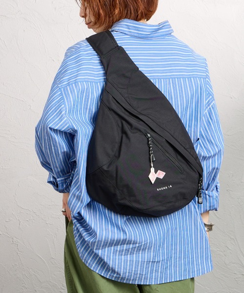 DANTON（ダントン）の「【WEB限定】[DANTON/ダントン] RHONE 14 コーデュラキャンバス ワンショルダー クロスボディバッグ（ショルダーバッグ・レディース・ライトベージュ/ブラック・ONE SIZE）」の2枚目の写真