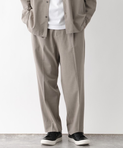 GLOBAL WORK(グローバルワーク)の「アーバンクリーンワイドパンツ/AIR/632890(スラックス・メンズ・モカ/アイボリー/チャコールグレー/グレー系その他/ブラック・SMALL/X-LARGE/LARGE/MEDIUM)」の10枚目の写真