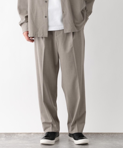 GLOBAL WORK(グローバルワーク)の「アーバンクリーンワイドパンツ/AIR/632890(スラックス・メンズ・モカ/アイボリー/チャコールグレー/グレー系その他/ブラック・SMALL/X-LARGE/LARGE/MEDIUM)」の12枚目の写真