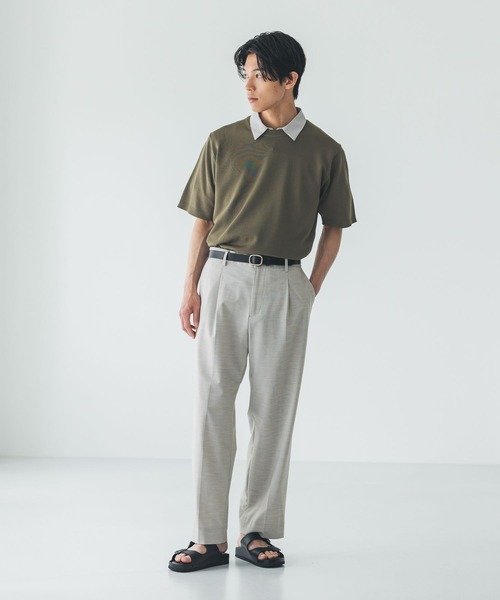 GLOBAL WORK（グローバルワーク）の「アーバンクリーンワイドパンツ/AIR/632890（スラックス・メンズ・モカ/アイボリー/チャコールグレー/グレー系その他/ブラック・SMALL/X-LARGE/LARGE/MEDIUM）」の22枚目の写真