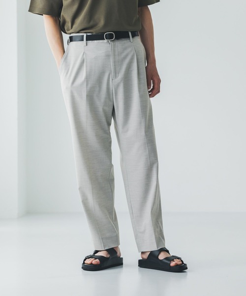 GLOBAL WORK（グローバルワーク）の「アーバンクリーンワイドパンツ/AIR/632890（スラックス・メンズ・モカ/アイボリー/チャコールグレー/グレー系その他/ブラック・SMALL/X-LARGE/LARGE/MEDIUM）」の8枚目の写真
