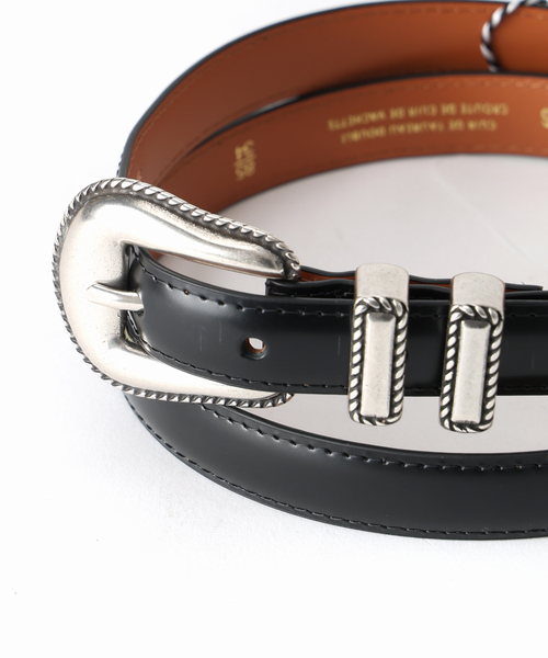 MAISON BOINET(メゾンボワネ)の「MAISON BOINET 94603AS:ベルト(ベルト・レディース・ブラック・85)」の7枚目の写真