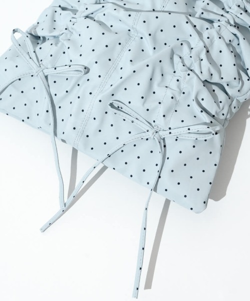 flower（フラワー）の「リボンドットトート（トートバッグ・レディース・ブラック/アイボリー/ブルー・FREE）」の18枚目の写真