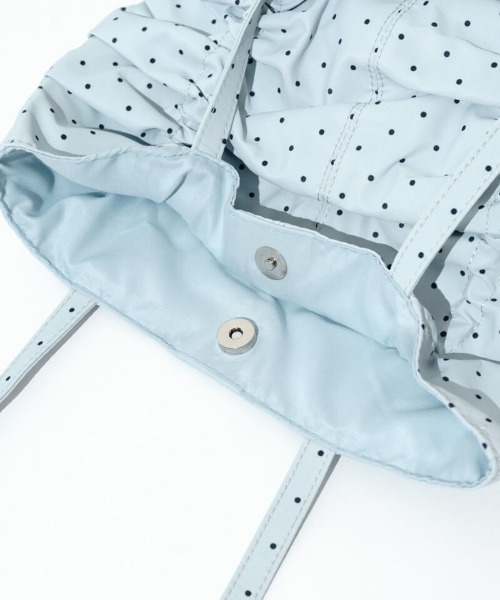 flower（フラワー）の「リボンドットトート（トートバッグ・レディース・ブラック/アイボリー/ブルー・FREE）」の20枚目の写真