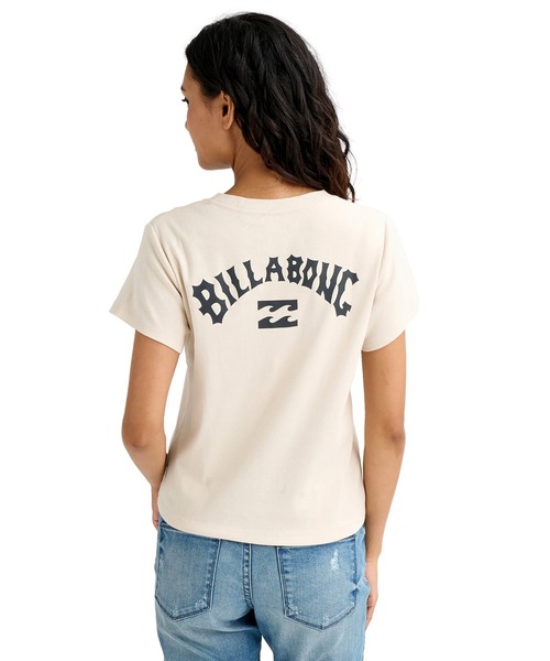 BILLABONG(ビラボン)の「BILLABONG ウィメンズ ARCH LOGO BABY FIT T Tシャツ 【2026年春夏モデル】(Tシャツ/カットソー・レディース・オフホワイト/アイボリー/ブルー系その他/ピンク・MEDIUM/LARGE)」の2枚目の写真