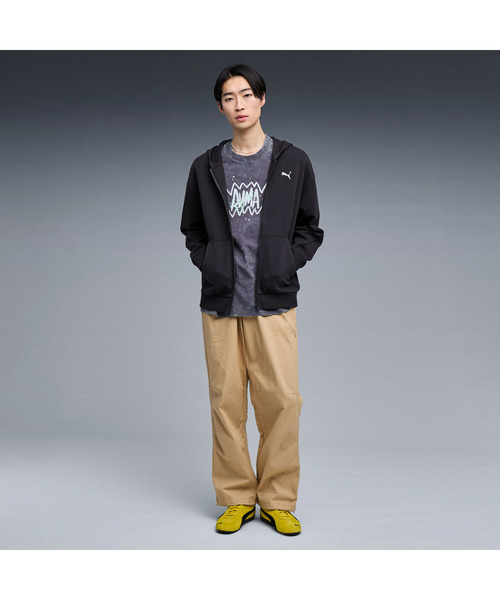 PUMA(プーマ)の「PUMA プーマ ユニセックス ジップ パーカー エンブロイダリー キャット(パーカー・メンズ・ブラック/グレー系その他・MEDIUM/LARGE/SMALL/XX-LARGE/X-LARGE)」の4枚目の写真
