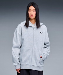 PUMA プーマ ユニセックス ジップ パーカー エンブロイダリー キャット