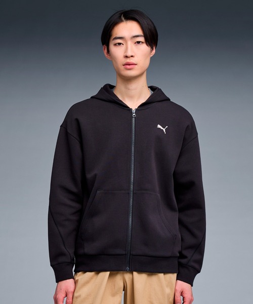 PUMA プーマ ユニセックス ジップ パーカー エンブロイダリー キャット
