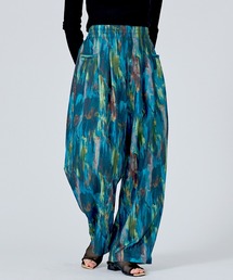 NOMINE | 【NOMINE】水彩アート ニュアンス柄 タックパンツ(その他パンツ)